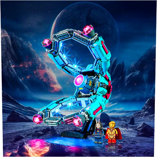 BRIKSMAX Led Lighting Kit for LEGO-76255 The New Guardians' Ship - Compatible with Lego Marvel Building Blocks Model- Not Include Lego Set