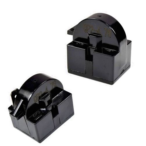 HQRP 2-Pack QP2-4.7 4.7 Ohm 1-Pin PTC Starter/Start Relay Replacement for Danby Beverage Centers, Keg Coolers, Wine Coolers, Compact Refrigerators