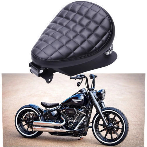 DREAMIZER Black Driver Rider Solo Seat Compatible With Sportster 883 1200 72 48 1983-2003 Motorcycle