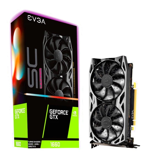 EVGA GeForce GTX 1660 SC Ultra Gaming, 06G-P4-1067-KR, 6GB GDDR5, Dual Fan