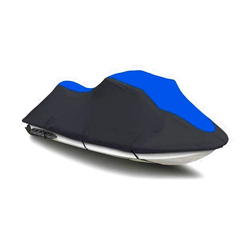 SBU Black/Blue Heavy-Duty Cover Compatible for Sea Doo Sea-Doo GTX DI 2002 2003/4-Tec SC 2003 2004 2005 / Wake 2005 2006 2007 2008 Jetski Jet Ski PWC Cover