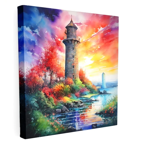 Painted Anarchy Maiden Tower Canvas Print - Maiden Tower, Canvas Wall Art, Canvas Print, Wall Art, 12