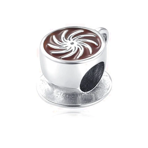 GENERIC 925 Sterling Silver Plated Dog Danle Cup Diy Bead Bracelet Women Charms Accessories