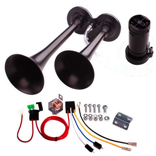 FARBIN Car Horn 12V 150db Super Loud Air Horn, Dual Trumpet Train Horns Kit for Trucks, Truck Horn with Compressor and Wire Harness
