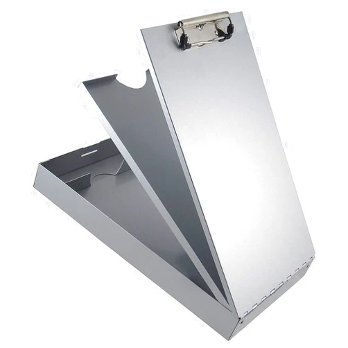 Cruiser-Mate Saunders Metal Clipboard with Storage - Letter Size Heavy Duty Contractor Grade Clipboard - Dual Storage Form Holder with Low Profile Clip Made in USA