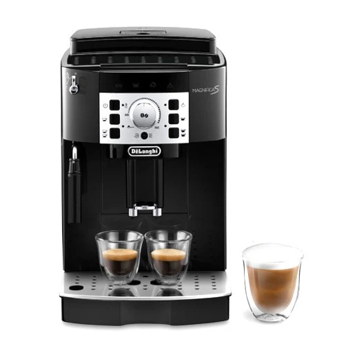 De'Longhi Magnifica S ECAM22.110.B, Coffee Maker with with Milk Frother, Automatic Espresso Machine with 2 Hot Coffee Drinks Recipes, Soft-Touch Control Panel, 1450W, Black