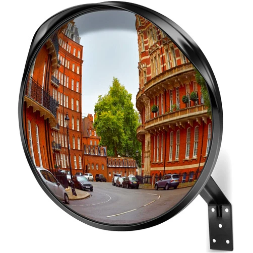Angooni Convex Blindspot Mirror for Driveway Garage Park Assistant, 12 inch Adjustable Wide Angle View Curved Security Blind Spot Mirror by Angooni(Support Indoor and Outdoor)