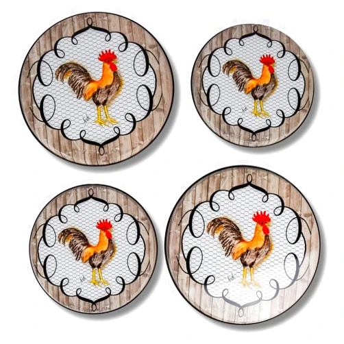 Range Kleen On a Roost Set of 4 Round Burner Kovers