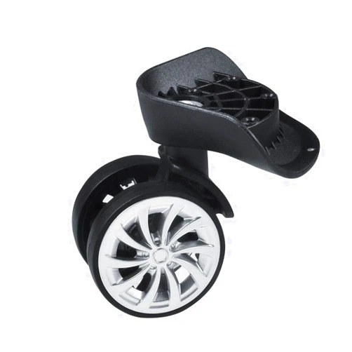 Sonew Swivel Wheel, 2pcs DIY Plastic 360 Degree Replacement Luggage Suitcase Wheels with Screw for Common Luggage Box