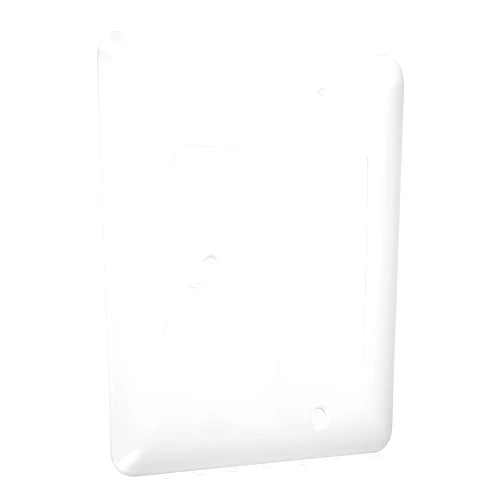 TayMac WRW-DR Maxi/Princess Metallic Wallplate with One Duplex, One Decorator/Rocker, Two Gang, White Smooth