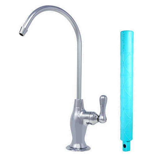 Metpure Reverse Osmosis Faucet Drinking Water Filtration System - Non Air Gap, Vase Style with Wrench (Chrome)