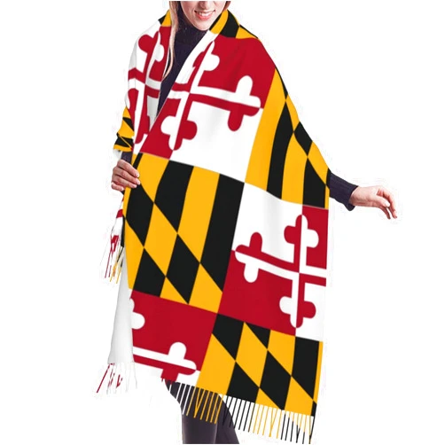 WURTON Twister Polka Dots Print Women'S Long Shawl Scarves, Cashmerette Fringed Scarf - Fashion Accessory Ideal Gift