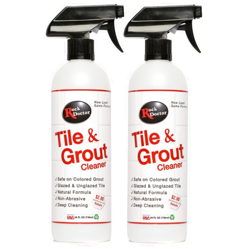 Rock Doctor Tile and Grout 24oz.Rock Doctor Natural Tile and Grout Cleaner, Remove Stains Dirt, Oil, and Soap Scum, Heavy Duty Non-Abrasive Tile Cleaner, Natural Formula, Pack of 2 2/pack
