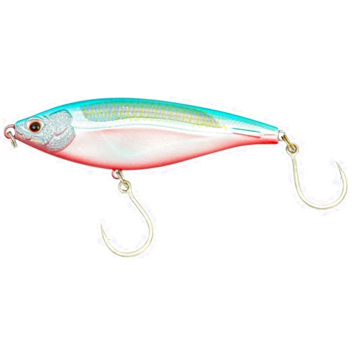 Nomad Design Madscad 90 Slow Sinking SW Twitchbait - Ideal for Snook, Striped Bass - BKK Diablo 5X Singles 1/0 Hooks, 3 1/2 inch - 3/4 oz