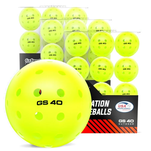 GoSports GS 40 Pickleball Balls - 4, 12, or 36 Pack of Regulation USAPA Pickleballs
