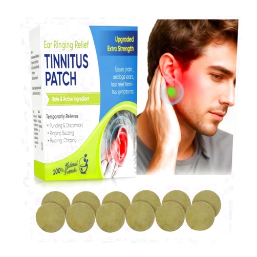 Hajoyful Tinnitus Relief-for-Ringing Ears, Tinnitus Patches, Reduce Ear Noise & Improve Hearing, Effective Reduce Ear Ringing, Blue
