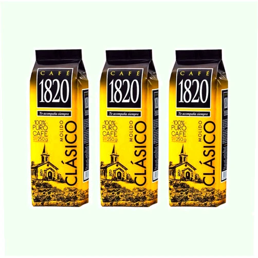 1820 Cafe 1820 Molido - Costa Rica Gourmet Ground Premium Coffee - 8.8 oz (250 gr) 3 Pack