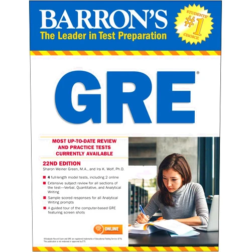 Sharon Weiner Green M.A.,Ira K. Wolf Ph.D. GRE with Online Tests (Barron's Test Prep)
