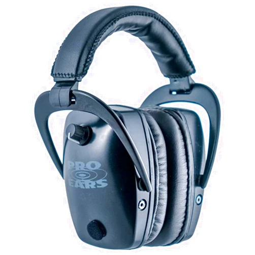 Pro Ears Pro Tac Slim ​Gold Ear Muffs, Military Grade Electronic Hearing Protection & Amplification, DLSC Tech, Made in USA