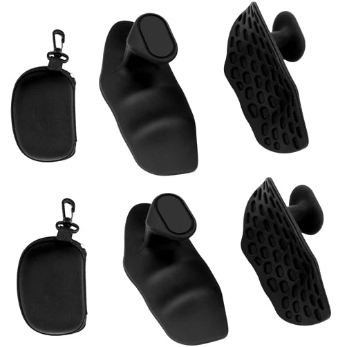Chasefun 4Pcs Weight Lifting Grips for Men Women, Ergonomics Workout Rubber Fingerless Gym Grips, Rypt Grip for Exercise Bodybuilding,Deadlifts, Exercise, Weight Lifting, Dumbbell