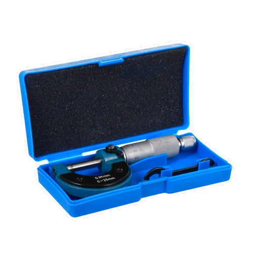 JUMPLAWN 1Pc Precision Metric Outside Micrometer Range Thickness Measuring Tool for Machinists and Jewelers Easy to Read Graduation Professional Caliper Gauge
