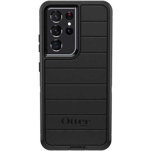 OtterBox Galaxy S21 Ultra 5G (Only) - Defender Series Screenless Edition Case - Black - Case Only - Microbial Defense Protection - Non-Retail Packaging