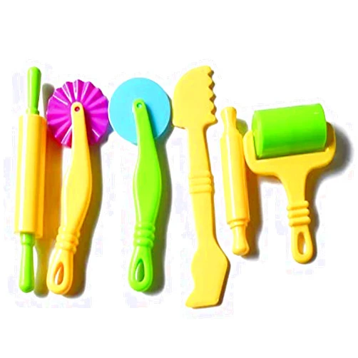 Carykon Clay and Dough Tools Kit for Kids - 6 Pieces - Assorted Colors