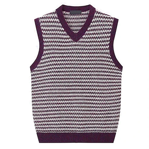 Rivccku Men's Sweater Vests Cashmere V-Neck Knitwear Jumper Waistcoat