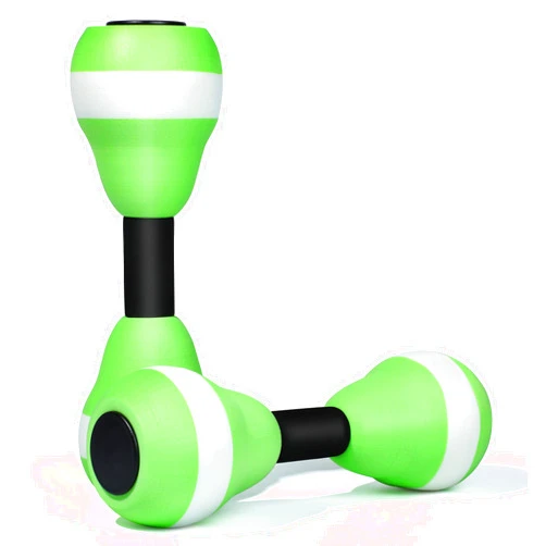 VIDELLY 2-Piece Aquatic Exercise Foam Dumbbell Set - Pool Fitness Water Aerobic Equipment for Weight Loss