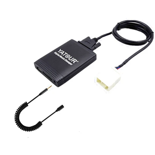 Hongruibo Honda Goldwing GL1800 Stereo AUX Adapter, Digital Car Input Interface with SD Card, MP3 3.5mm AUX in, Music Player for 2001-2010 (M06-HON2F)
