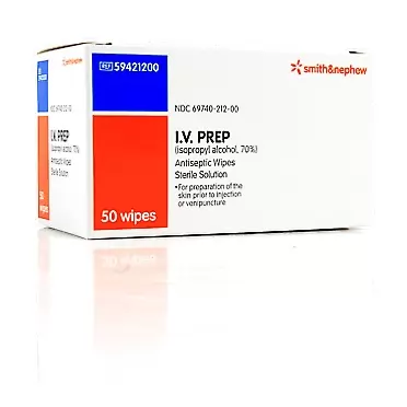 Smith & Nephew Smith And Nephew I.V. Prep Wipes - 50/bx by Smith & Nephew