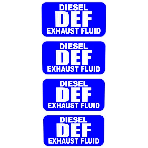 Sticker Frenzy DEF Diesel Exhaust Fluid Sticker Decals | Diesel Exhaust Fluid Labels for Diesel Engines, DEF ONLY Fuel Markers