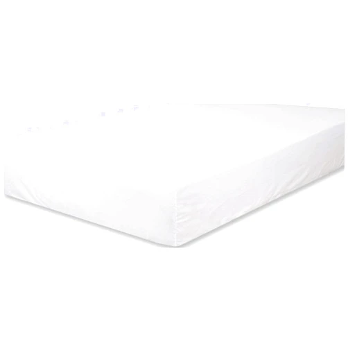 QueenDream DreamLinen Fitted Sheet White Solid King Size 100% Cotton 500TC Long Staple Cotton Fitted Sheets on Amazon! Blockbuster Sale: Sateen Weave for Soft and Silky Feel, Fits Mattress Upto 15'' DEEP Pocket