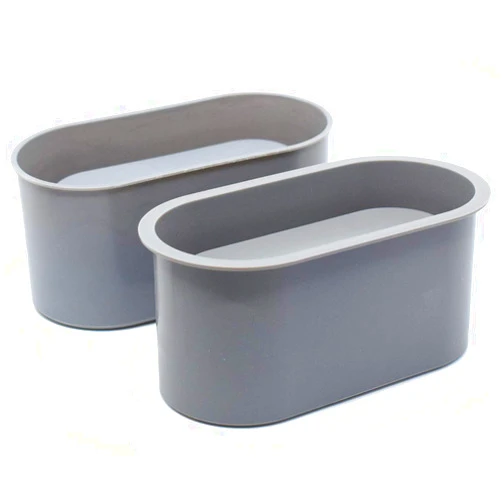 Catin Silicone Planter Mold for Cement Oval Concrete Mold and Form for Flower Pot Candle Vessel DIY