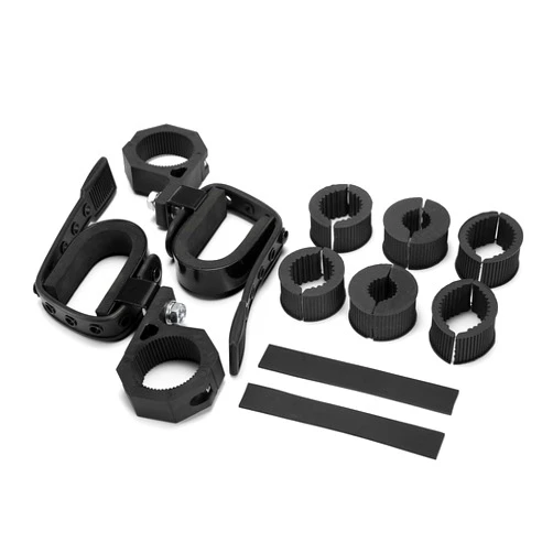 BUNKER INDUST UTV Gun Holder,Gun Rack Clamp Compatible with Polaris RZR Ranger Can Am Honda Kawasaki Side by Side,UTV Tool Mounting Fits for 1” 1.5” 1.75” 2” Tubes Roll Bars Cage Roof Rack
