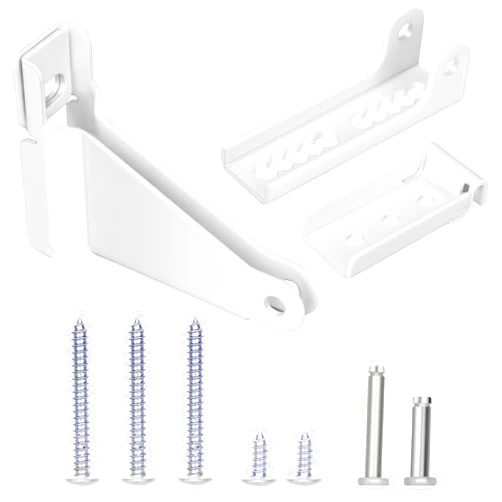 Sartatue Storm Door Closer Bracket, Reinforced Repair Jamb Bracket Compatible with Andersen Emco, Larson, Pella, 40201 Door Repair Kit, Protecting Doors from Damage from Strong Winds (White)