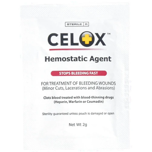 CELOX Granular Hemostat Blood-Clotting Crystals, 10 Count