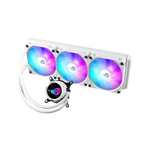 ASUS ROG Strix LC III 360 ARGB White All-in-One Liquid CPU Water Cooling (Three Addressable ROG ARGB Fans, Anti-Vibration Rubber, Compatible with Intel LGA 1700, 1200, 115X, AMD AM5, AM4)