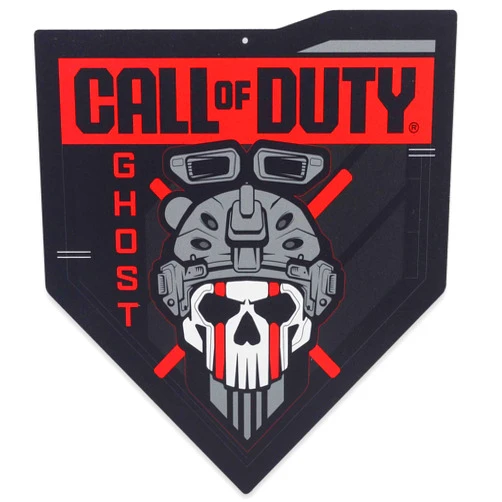 Open Road Brands Call of Duty Modern Warfare 2 Ghost Pennant Metal Sign - Call of Duty Wall Decor for Game Room or Teen Room