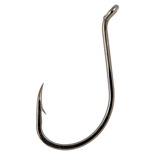 Matzuo Octopus Beak Hook (Pack of 25), Black Chrome, 4/0