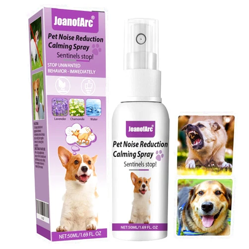 JoanofArc Calming Spray, Cat & Dog Calming Pheromone Spray 50ml with Diffuser Kit, Support Calmness, Stress Reduction, Stops Scratching & Barking for Home Travel, Safe for Pets