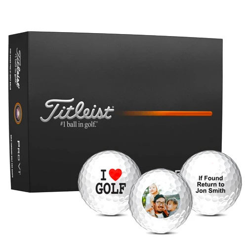 MYCUSTOMGOLFBALL Titleist Pro V1 Custom Golf Ball | Personalized Golf Balls | Logo Golf Balls