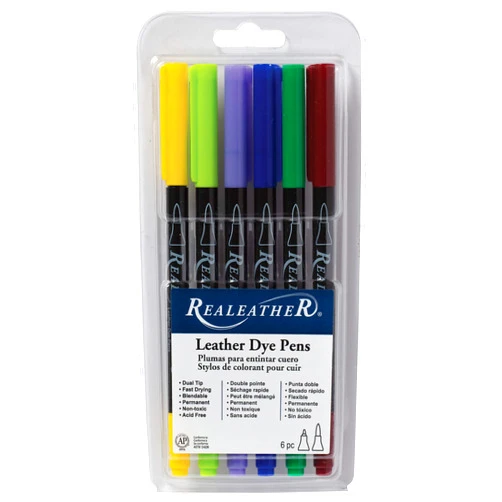 Realeather Leather Dye Pens, Landscape, 6-Pack