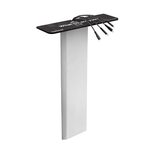 KwikBoost Mini Wall Mounted Cell Phone Charging Shelf | Full Speed Charging for Four Devices | Compatible with Apple iPhone, iPad, Samsung, Android, Tablets and More! (21” x 14” x 4”)