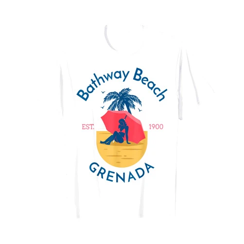 YO MINUS Bathway Beach Grenada T-Shirt