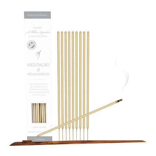 Casa Arole Aromatherapy Premium Incenses: Meditation and Relaxation | Sacred Leaves Collection by Diego de Oxóssi