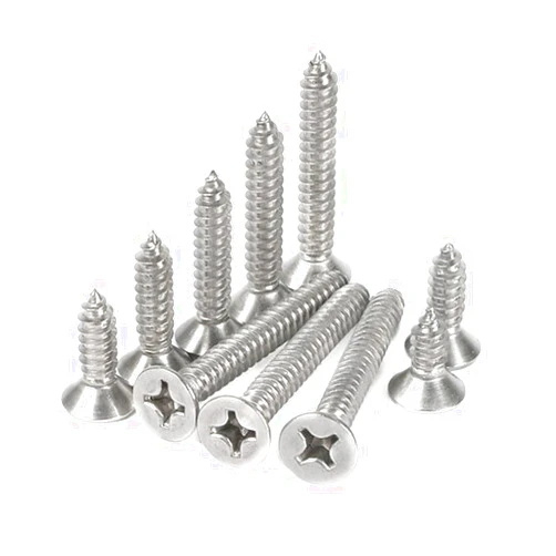 Aoktorkit 50 Pcs Self Tapping Screws, M4 x 16mm Multi Purpose Screws, 304 Stainless Steel, Phillips Flathead Screws for Wood, Drywall and Furniture