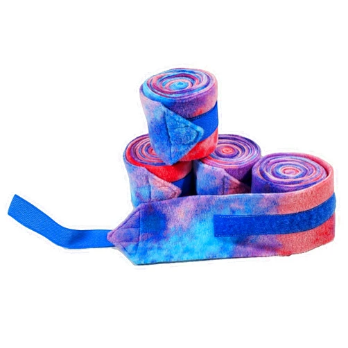 Big Black Horse LLC Big Black Horse Tye Dye Fleece Polo Leg Wraps - Set 4 (Mini)