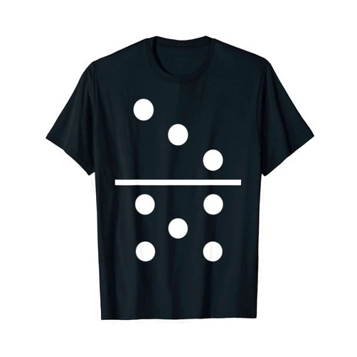 Lustiges Domino Kostüm Steine Party Verkleidung Domino Stone 3 | 5 Tiles Fancy Dress Groups Carnival Costume T-Shirt