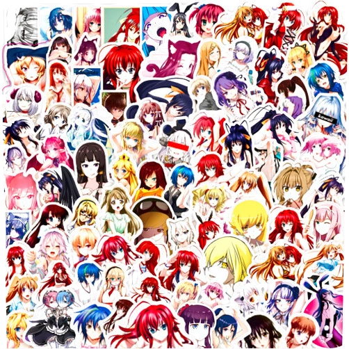 OUGERKID 100Pcs Anime Girl Stickers for Laptops,Cartoon Hot Girl Stickers for Teens Adults,Kawaii Sexy Lady Decals for Water Bottles Hydroflask Scrapbooking Journaling